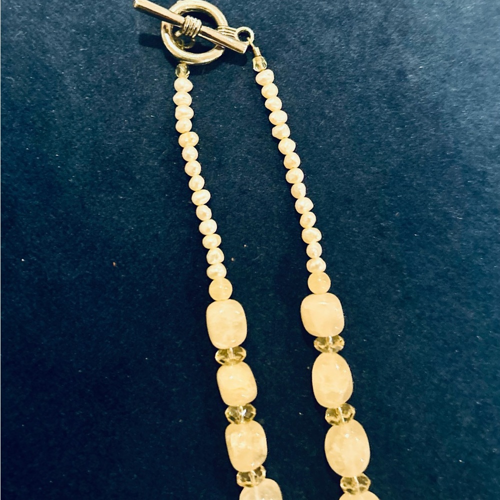 Pineapple Quartz Statement Necklace - image 2